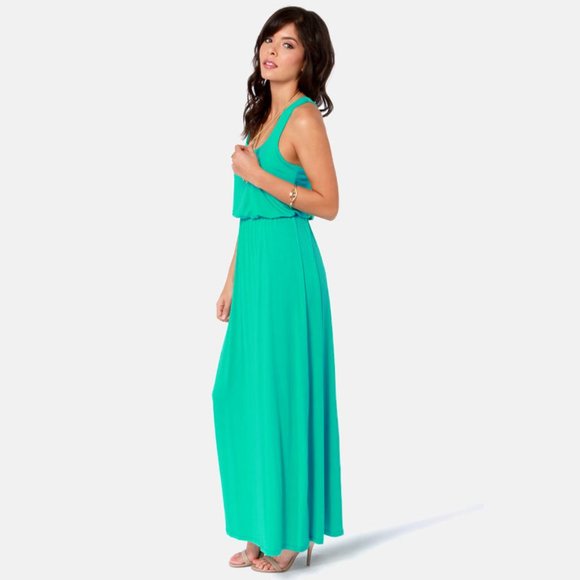 sea green maxi